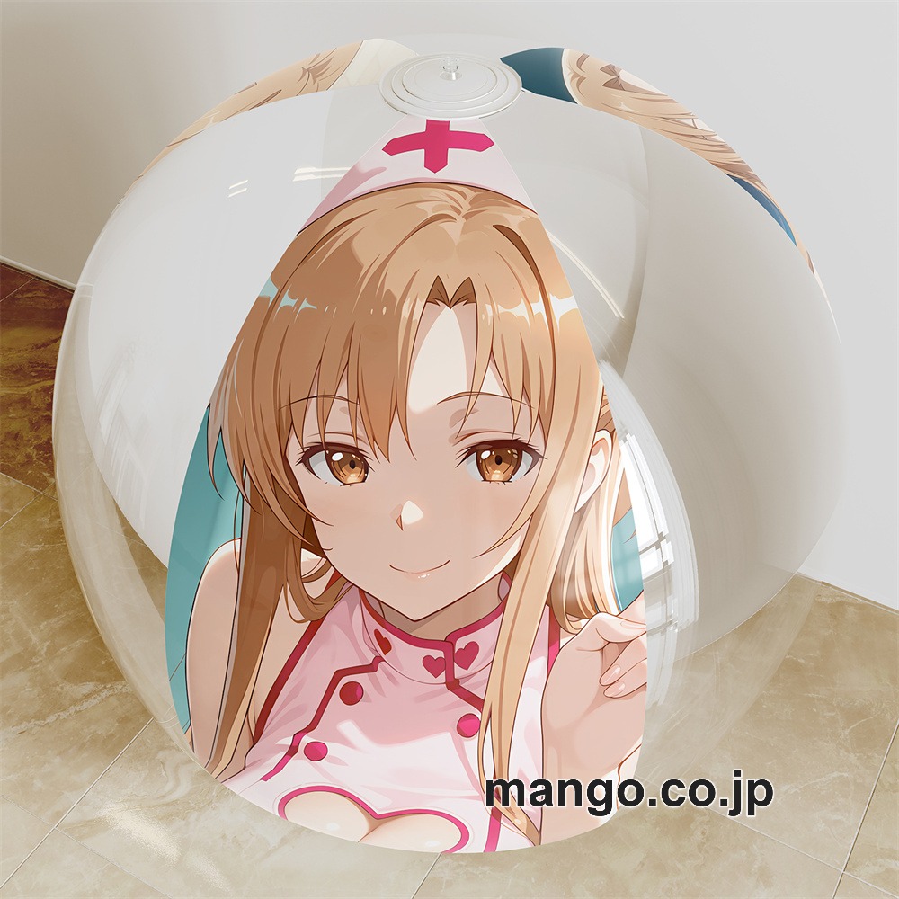 アニメ キャラクター ビーチボール【SAO】アスナ 海洋ボール PVC製 キャラクターグッズ コレクション用