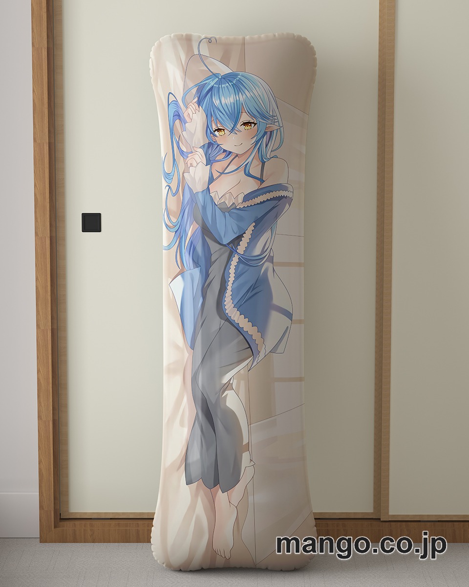 アニメ抱き枕カバー【バーチャルYoutuber】雪花ラミィさん大型クッションキャラクターグッズPVC製コレクション用 ビッグサイズ 等身大クッション 立体キャラクターアイテム 2