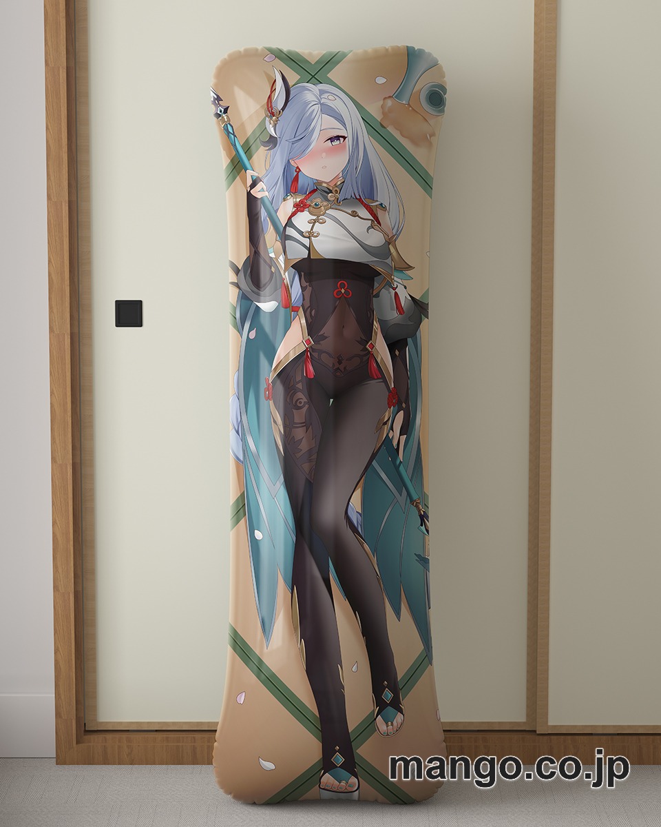 アニメ抱き枕カバー【原神】申鶴大型クッションキャラクターグッズPVC製コレクション用｜PVC エアクッション 等身大サイズ 立体ディスプレイ