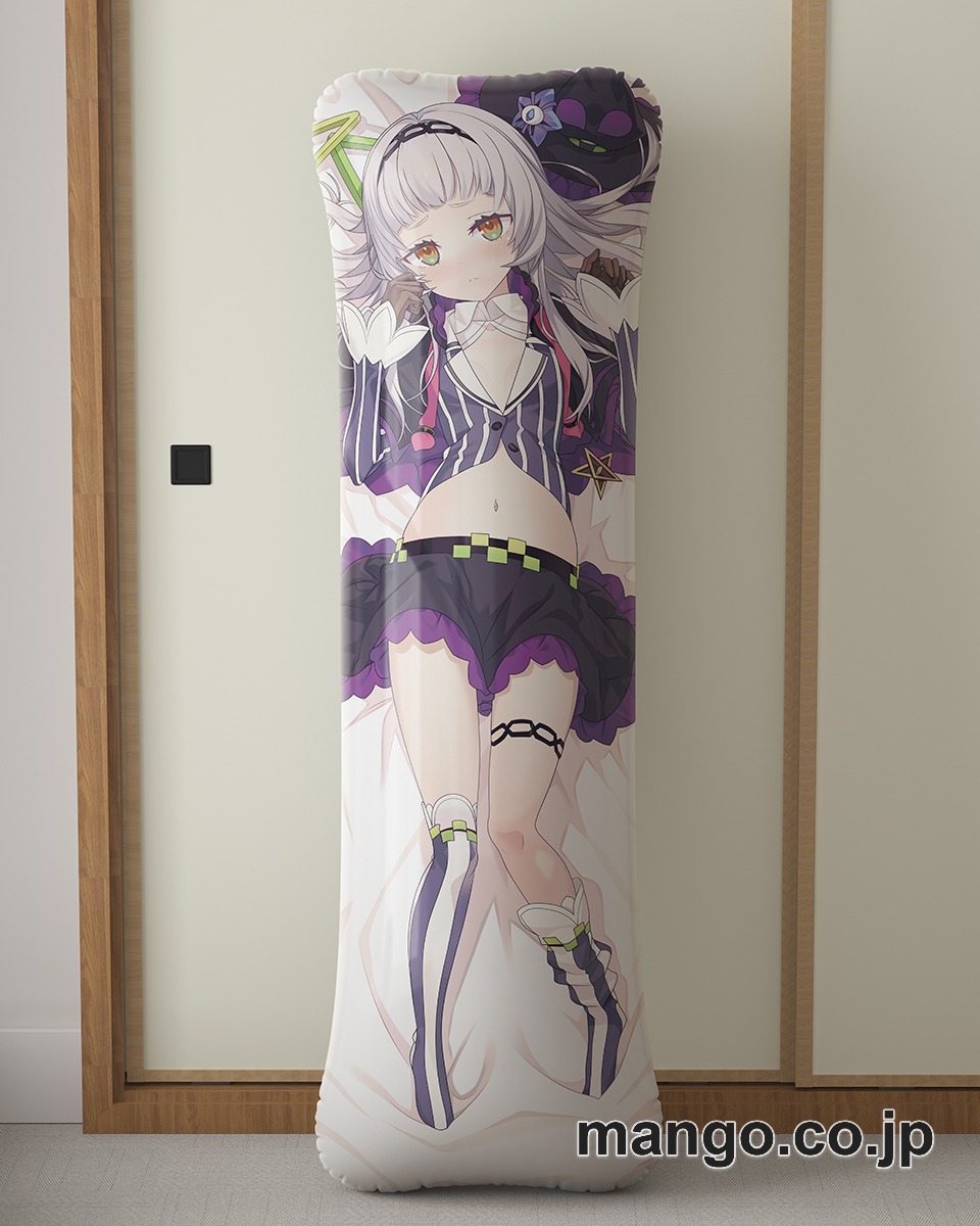 アニメ抱き枕カバー【バーチャルYoutuber】紫咲シオン大型クッションキャラクターグッズPVC製コレクション用｜PVC エアクッション 等身大サイズ 立体ディスプレイ 2