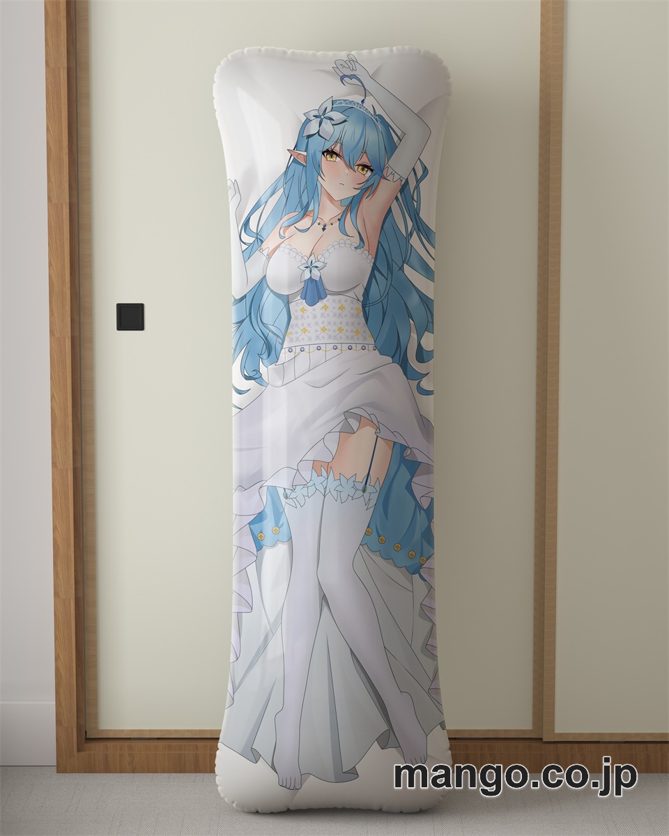 アニメ抱き枕カバー【バーチャルYoutuber】雪花ラミィ大型クッションキャラクターグッズPVC製コレクション用｜等身大エアクッション ビッグサイズ PVC製 アニメグッズ