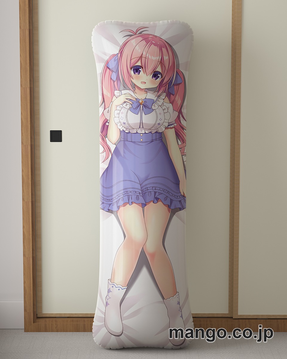 アニメ抱き枕カバー【バーチャルYoutuber】桃々乃ゆずゆ浴衣大型クッションキャラクターグッズPVC製コレクション用｜空気ビニール製 等身大抱き枕 コレクション向けグッズ