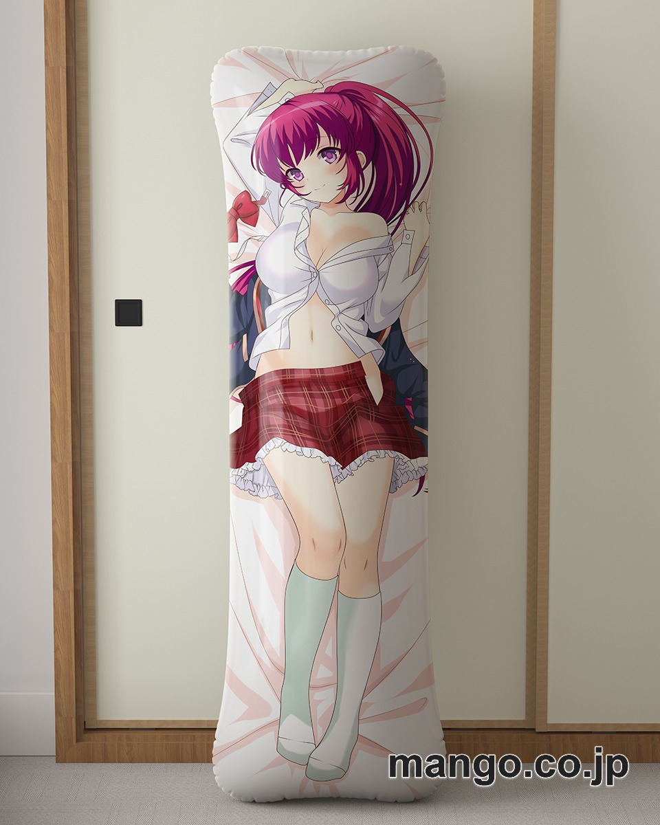 アニメ抱き枕カバーガールフレンド（仮） 浅見景大型クッションキャラクターグッズPVC製コレクション用｜空気ビニール製 等身大抱き枕 コレクション向けグッズ