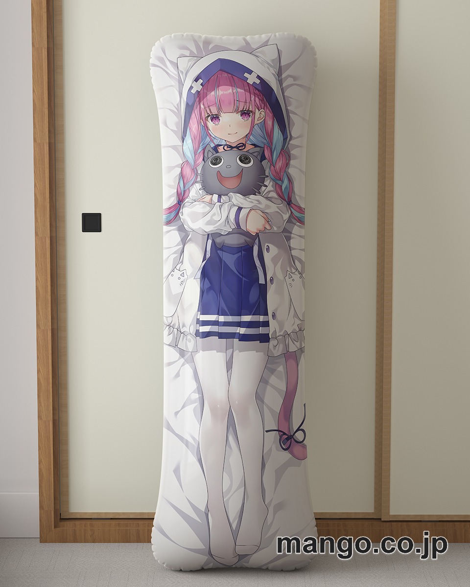 アニメ抱き枕カバー【バーチャルYoutuber】湊あくあ大型クッションキャラクターグッズPVC製コレクション用 ビッグサイズ 等身大クッション 立体キャラクターアイテム