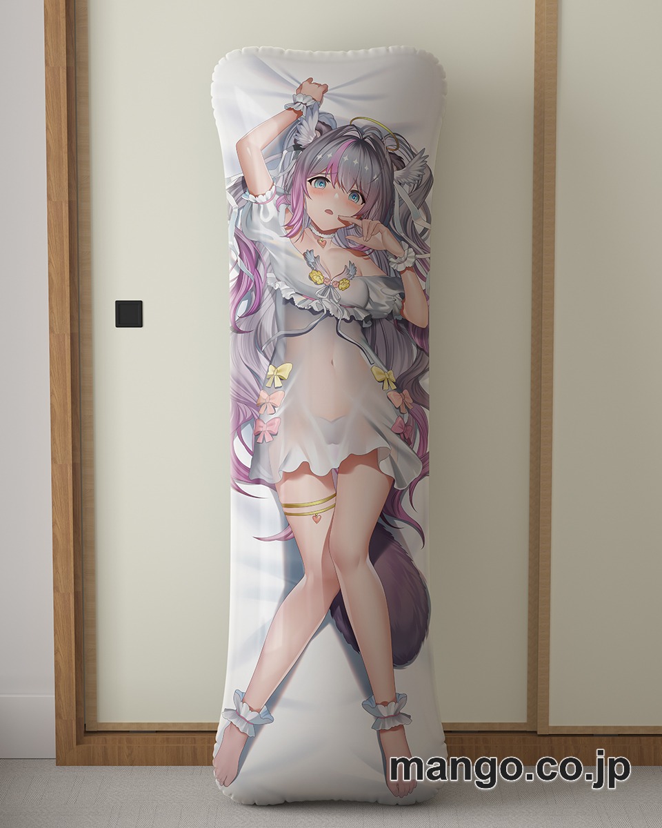 アニメ抱き枕カバー【バーチャルYoutuber】小日向ぽん大型クッションキャラクターグッズPVC製コレクション用｜空気ビニール製 等身大抱き枕 コレクション向けグッズ 2