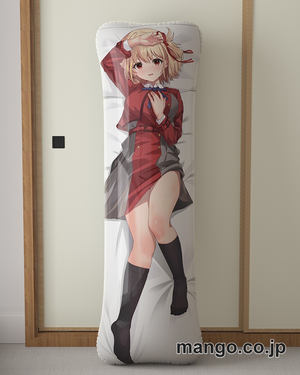 アニメ抱き枕カバー【リコリスリコイル】錦木千束大型クッションキャラクターグッズPVC製コレクション用｜PVC エアクッション 等身大サイズ 立体ディスプレイ