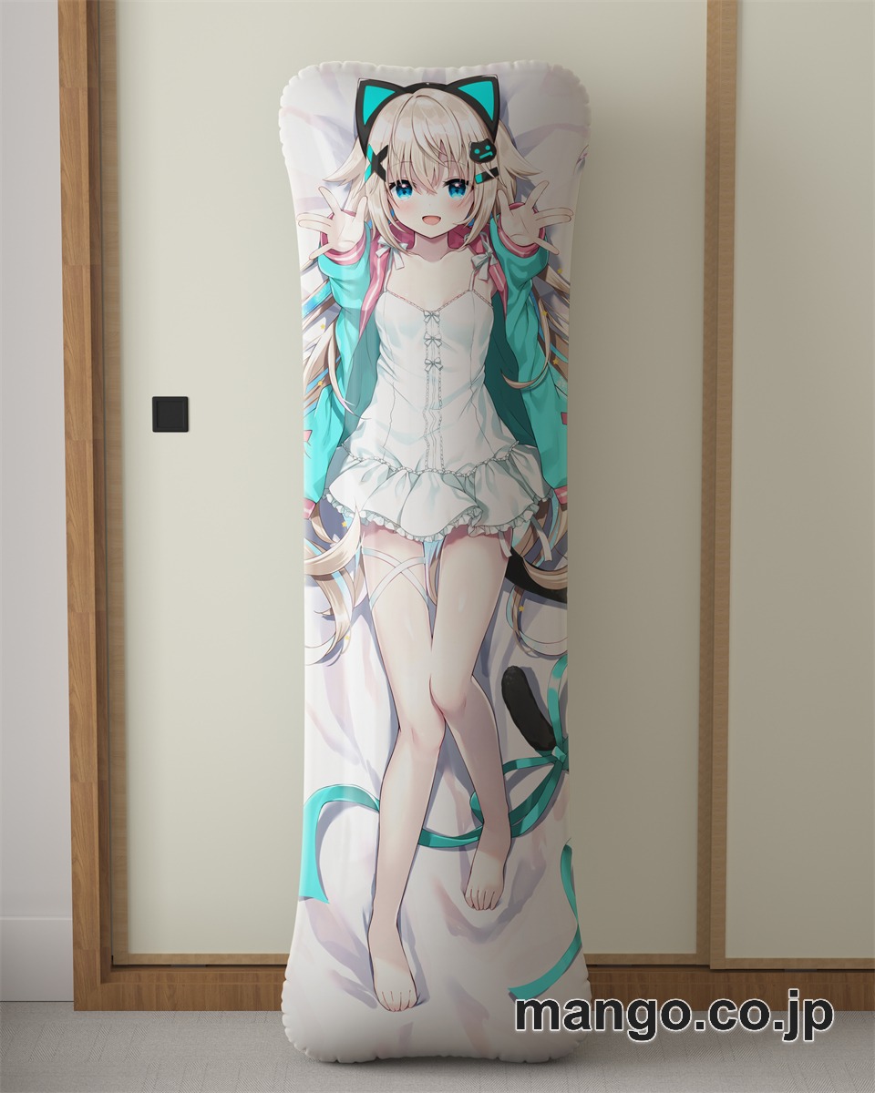 アニメ抱き枕カバー【バーチャルYoutuber】うちゅーねこ大型クッションキャラクターグッズPVC製コレクション用｜等身大エアクッション ビッグサイズ PVC製 アニメグッズ