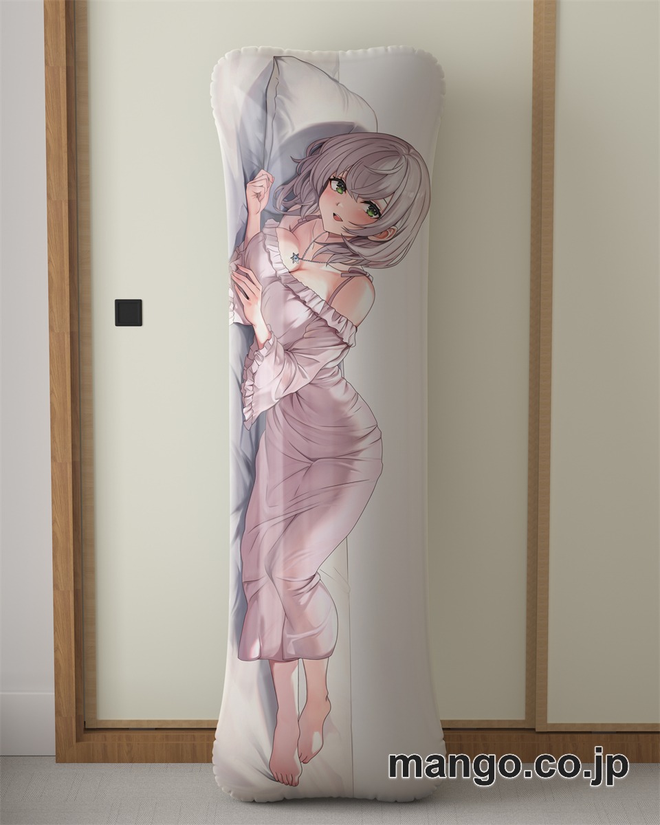 アニメ抱き枕カバー【バーチャルYoutuber】白銀ノエル大型クッションキャラクターグッズPVC製コレクション用 ビッグサイズ 等身大クッション 立体キャラクターアイテム 2