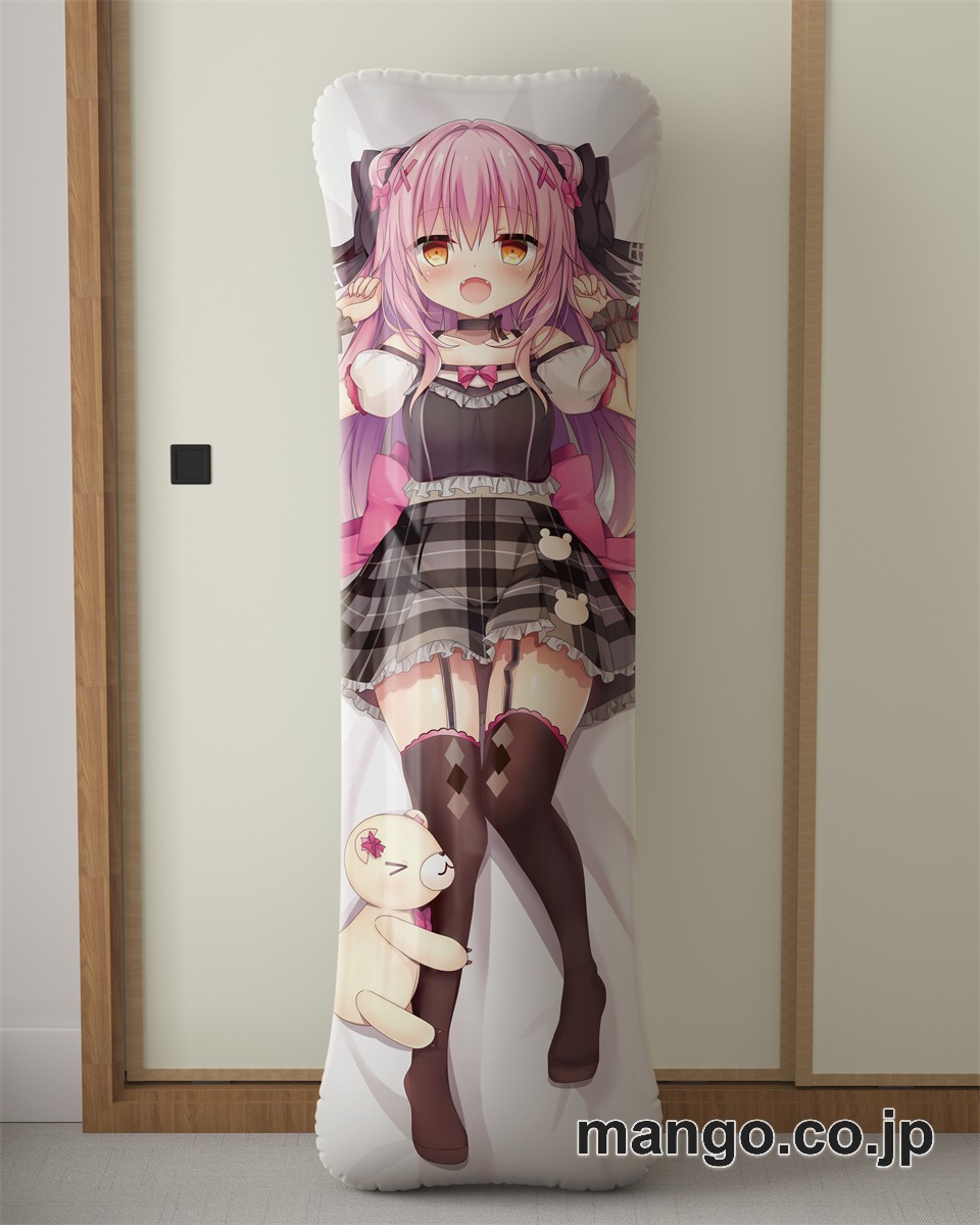 アニメ抱き枕カバー【バーチャルYoutuber】姫熊りぼん大型クッションキャラクターグッズPVC製コレクション用｜PVC エアクッション 等身大サイズ 立体ディスプレイ 2