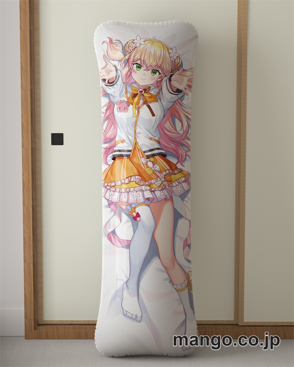 アニメ抱き枕カバー【バーチャルYoutuber】桃鈴ねね大型クッションキャラクターグッズPVC製コレクション用 ビッグサイズ 等身大クッション 立体キャラクターアイテム