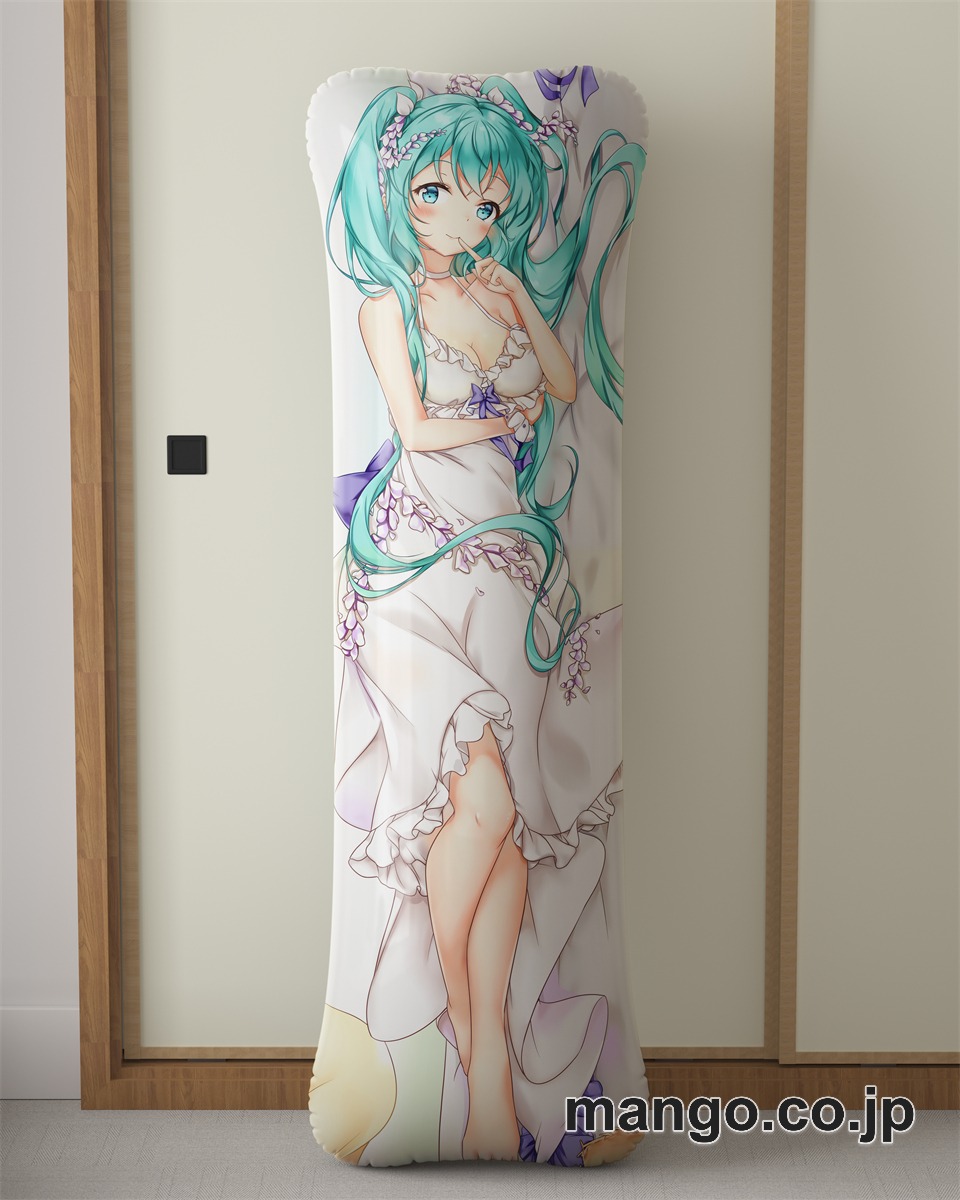 アニメ抱き枕カバー初音ミク大型クッションキャラクターグッズPVC製コレクション用｜空気ビニール製 等身大抱き枕 コレクション向けグッズ
