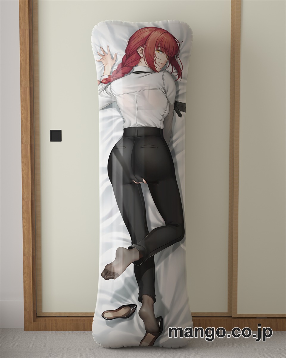 アニメ抱き枕カバー【チェンソーマン】マキマ大型クッションキャラクターグッズPVC製コレクション用｜空気ビニール製 等身大抱き枕 コレクション向けグッズ