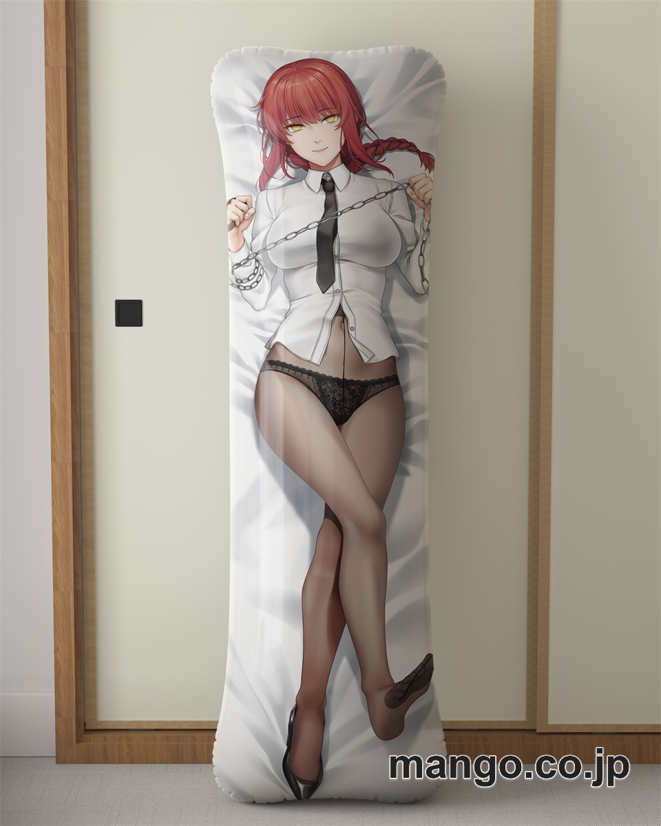 アニメ抱き枕カバー【チェンソーマン】マキマ大型クッションキャラクターグッズPVC製コレクション用｜空気ビニール製 等身大抱き枕 コレクション向けグッズ 2