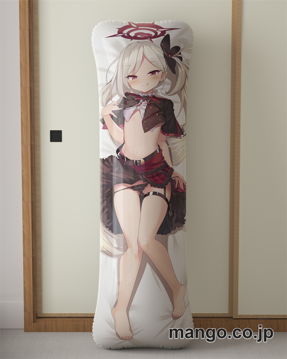 アニメ抱き枕カバー【ブルーアーカイブ】浅黄ムツキ大型クッションキャラクターグッズPVC製コレクション用｜空気ビニール製 等身大抱き枕 コレクション向けグッズ