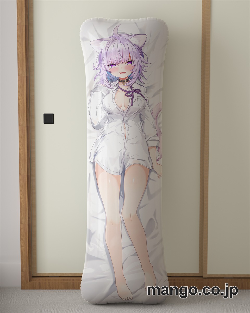 アニメ抱き枕カバー【バーチャルYoutuber】猫又おかゆ大型クッションキャラクターグッズPVC製コレクション用 等身大ビニールクッション 抱き枕 アニメ・キャラグッズ