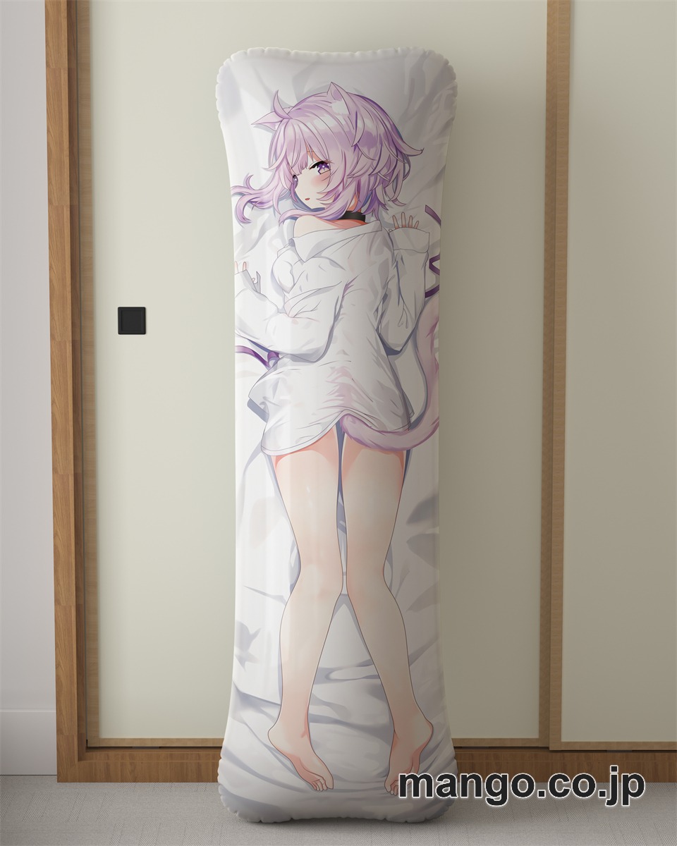 アニメ抱き枕カバー【バーチャルYoutuber】猫又おかゆ大型クッションキャラクターグッズPVC製コレクション用 等身大ビニールクッション 抱き枕 アニメ・キャラグッズ 2
