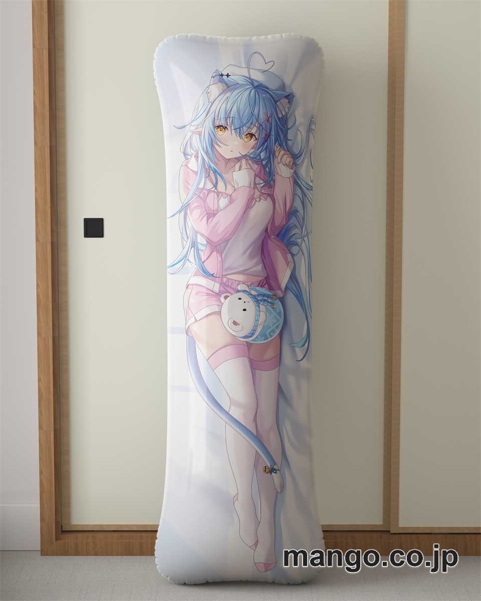 アニメ抱き枕カバー【バーチャルYoutuber】雪花ラミィ大型クッションキャラクターグッズPVC製コレクション用｜PVC エアクッション 等身大サイズ 立体ディスプレイ