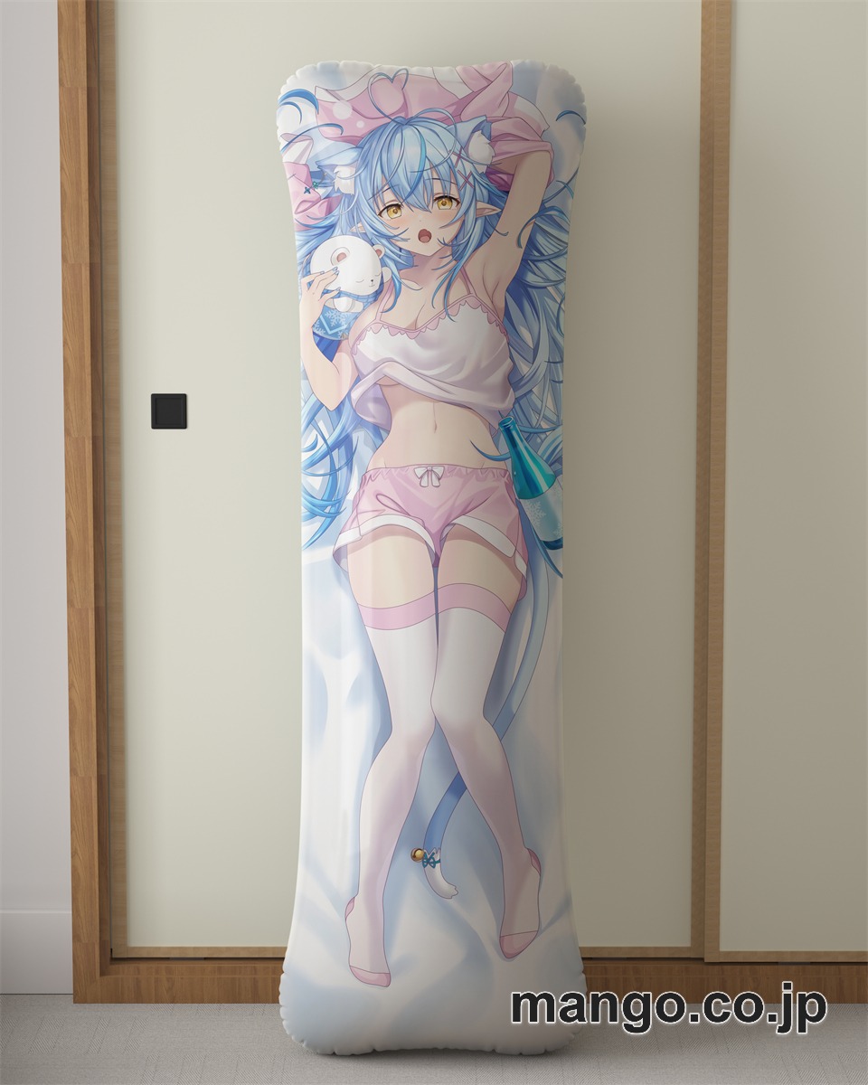 アニメ抱き枕カバー【バーチャルYoutuber】雪花ラミィ大型クッションキャラクターグッズPVC製コレクション用｜PVC エアクッション 等身大サイズ 立体ディスプレイ 2