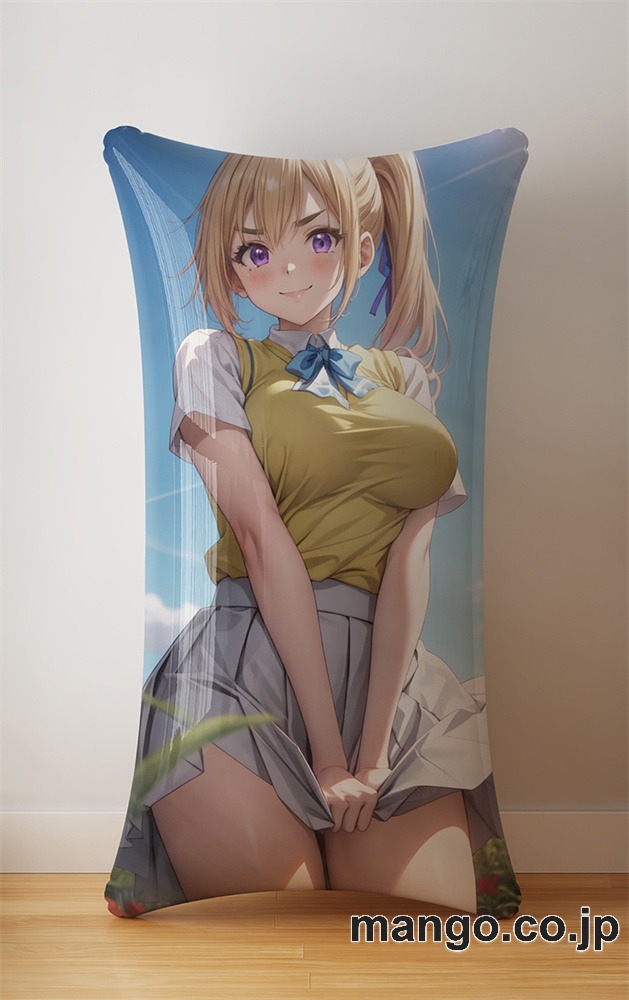 抱き枕カバー  オリジナル   アニメ キャラクター 【無彩限のファントム・ワールド】川神舞 小型クッション キャラクターグッズ PVC製 コレクション用