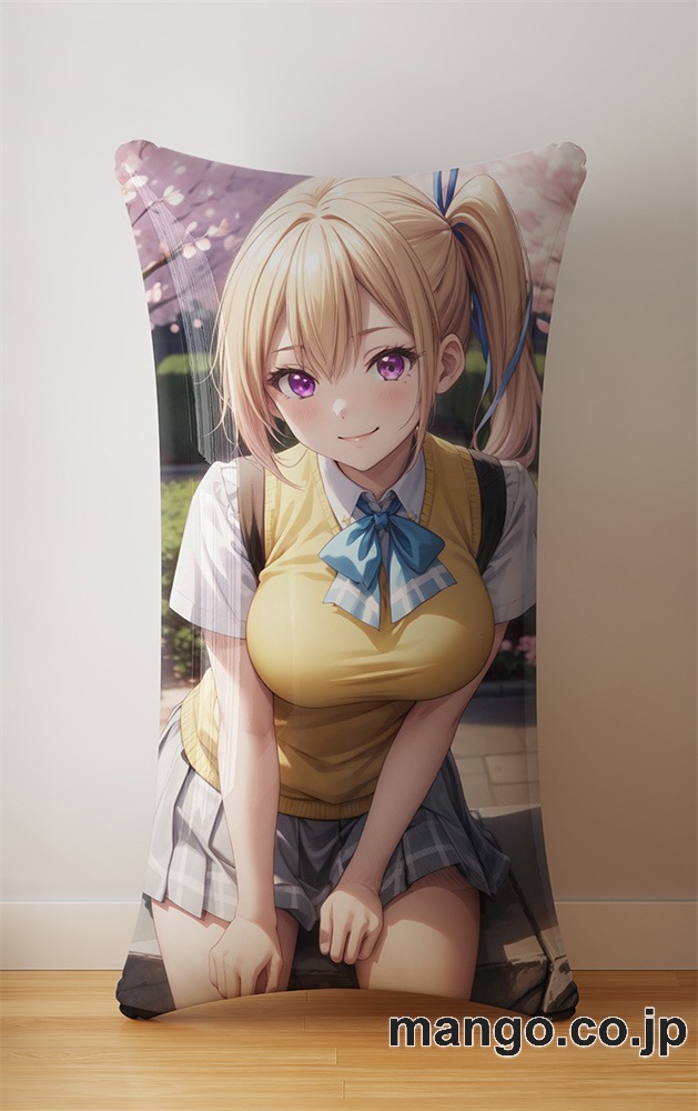 抱き枕カバー  オリジナル   アニメ キャラクター 【無彩限のファントム・ワールド】川神舞 小型クッション キャラクターグッズ PVC製 コレクション用 2