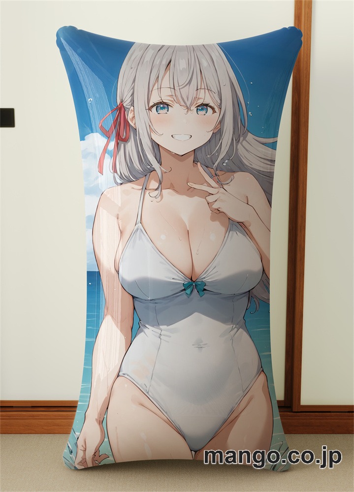 抱き枕カバー  オリジナル   アニメ キャラクター 【時々ボソッとロシア語でデレる隣のアーリャさん】アリサ 小型クッション キャラクターグッズ PVC製 コレクション用 2