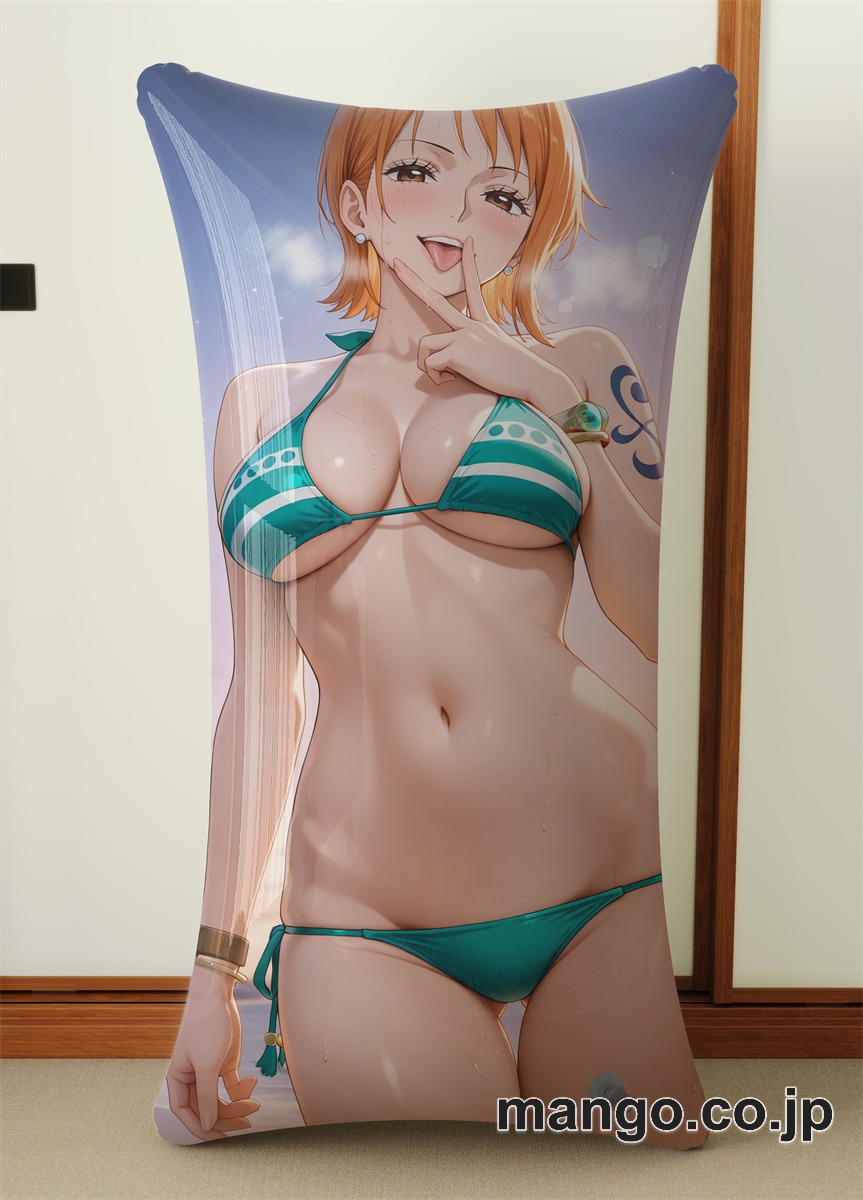 抱き枕カバー  オリジナル   アニメ キャラクター 【ONEPIECE】ナミ 小型クッション キャラクターグッズ PVC製 コレクション用