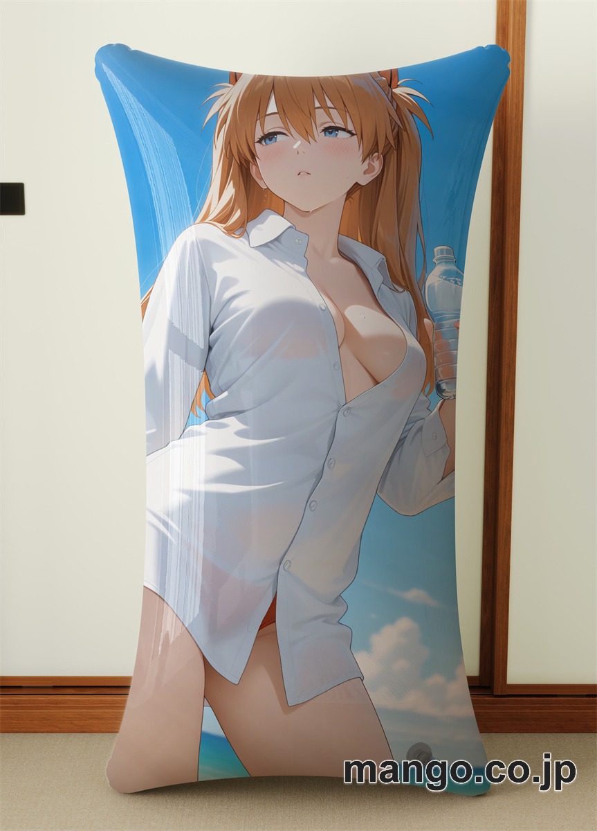抱き枕カバー  オリジナル   アニメ キャラクター 【アスカ】極上の乳 小型クッション キャラクターグッズ PVC製 コレクション用