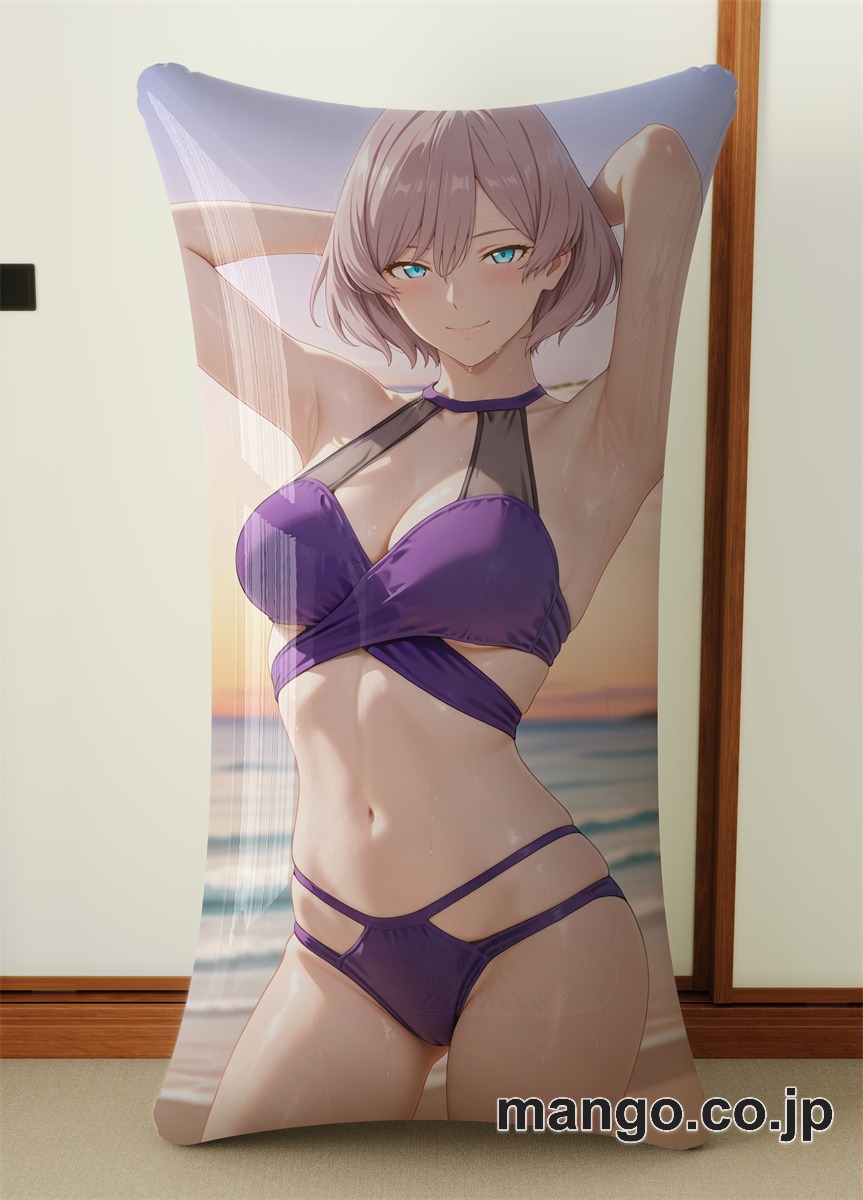 抱き枕カバー  オリジナル   アニメ キャラクター 【ムジナ】極上の女体 小型クッション キャラクターグッズ PVC製 コレクション用 2