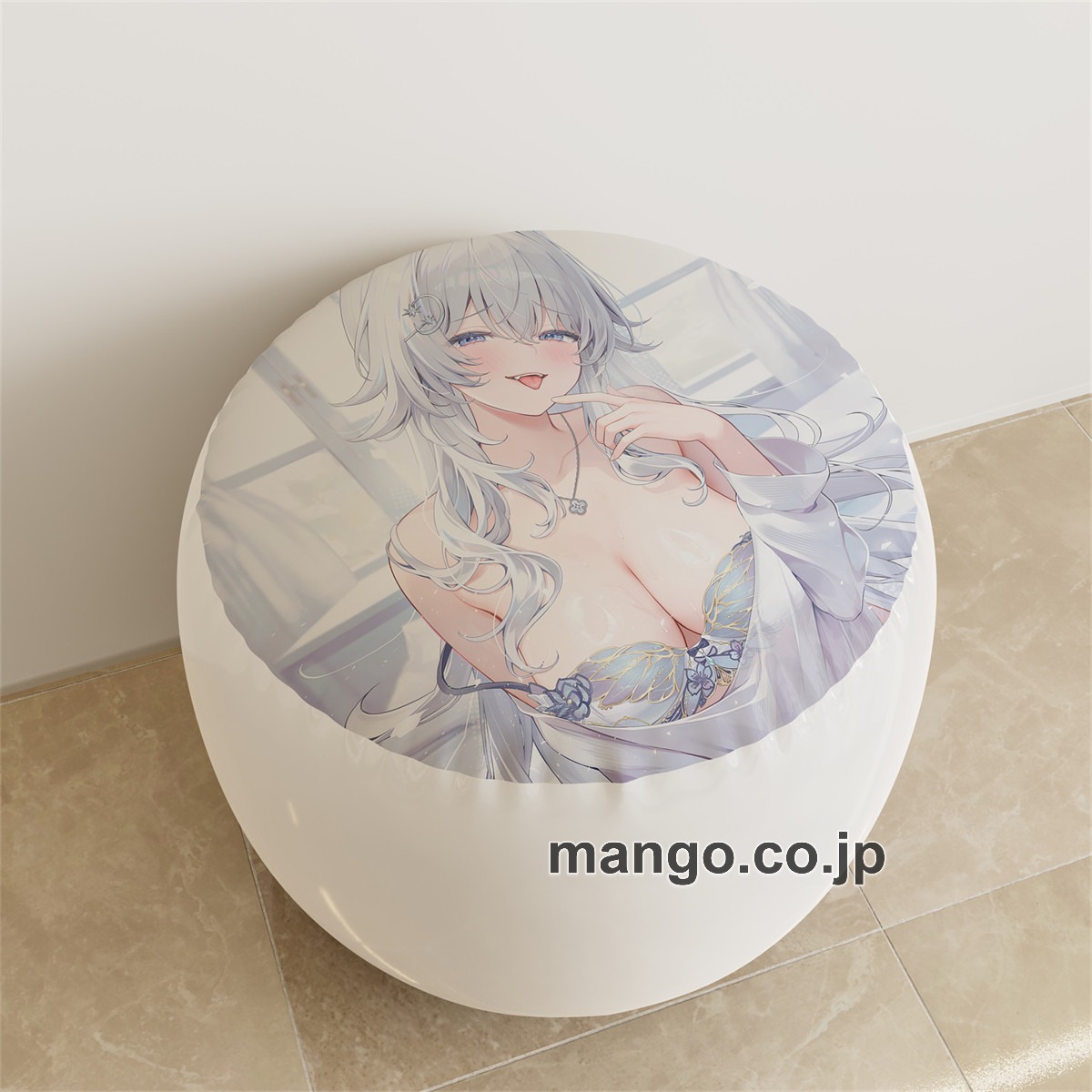 PVC ラウンドスツール【紳士向け】【オリジナル】魅惑の谷間 乳ぼくろ アニメ キャラクターグッズ PVC製 ラウンドスツール コレクション用 1